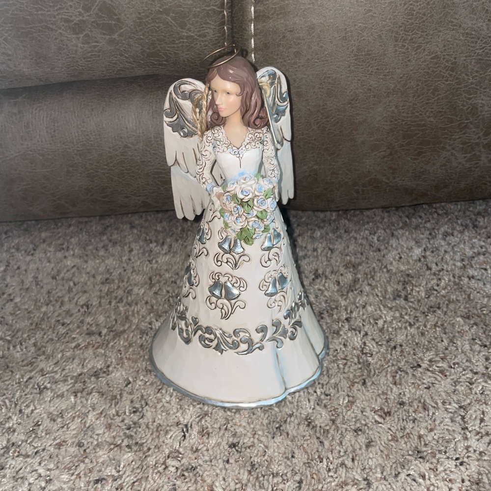 Jim Shore Heartwood Creek Blessings on Your Wedding Day Angel 4037684 NWT
